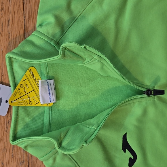 NWT Joma Faraon Sweatshirt Size YXL Neon Green - Picture 3 of 9